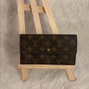 💯 LV monogram portefeiulle sarah wallet